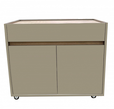 Тумба Kartissa 800x700x400 мм кашемір/кашемір (ТП-1 1ш2д NEW к/ев )