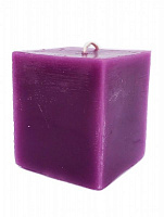 Свічка Куб 6х6 см фіолетова KOZAK