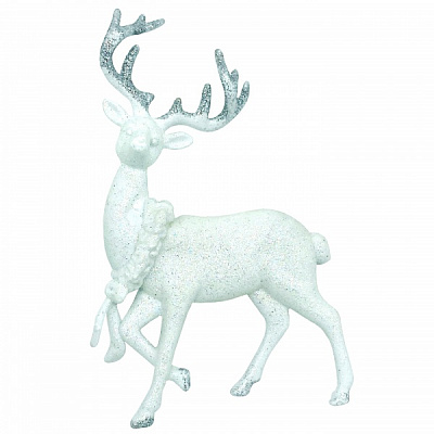 Ялинкова іграшка Олень ОБЪЕМНЫЙ Двухцветный 14x11 см різнокольоровий