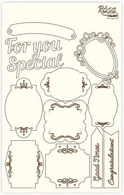 Чіпборд для скрапбукінгу Floral Poem 3 12,8х20 см 94232036 Rosa Talent