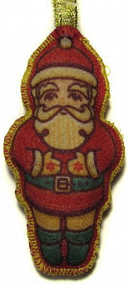 Підвіска фетрова Дід Мороз бордо 8,5 см
