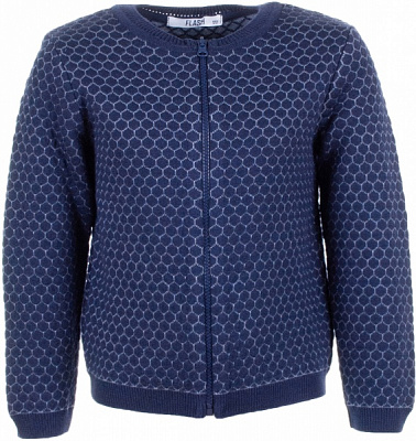 Жакет для девочки FLASH ® 421/3 р.116 синий с серым 19G101-4-1111 