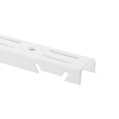 Стойка к гардеробной системе Kolchuga 1500 мм с двойной перфорацией белый