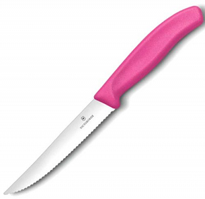 Ніж кухонний Steak&Pizza Vx67936.12L5 12 см рожевий Victorinox