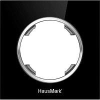 Рамка HausMark Bela універсальна чорне скло SNG-FRG.RD20G1-BK