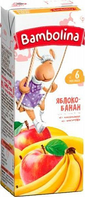 Нектар Bambolina яблочно-банановый 200 мл