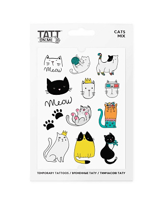 Тату временное TATTon.me Cats mix