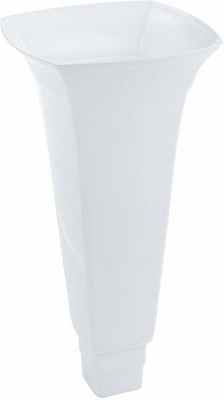 Корпус вазы Lamela для цветов квадратный 14,1л белый перламутровый 