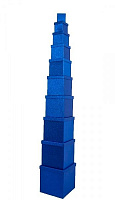 Коробка подарочная кубическая синяя 601-1 8.5x8.5 см