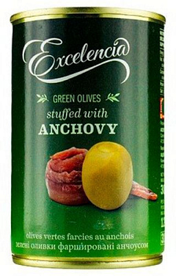 Оливки c Анчоусом 314мл ТМ EXCELENCIA