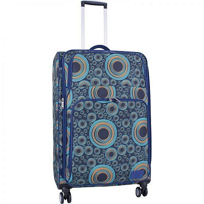 Чемодан Bagland Леон 90 л синий 654 (003796627 