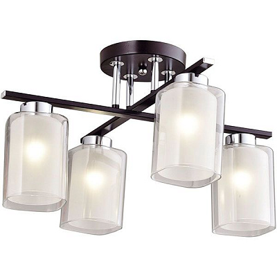 Люстра потолочная Victoria Lighting 4xE27 хром/венге Eliseo/PL4 