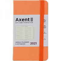 Щотижневик 2021 Pocket Strong А6- персиковий Axent 46594