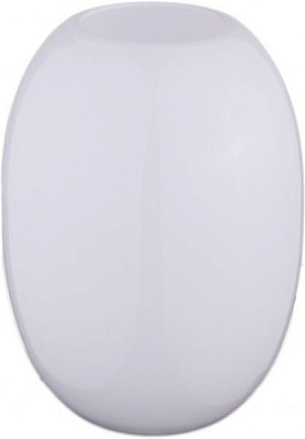 Ваза скляна біла 20х14,6 см Wrzesniak Glassworks