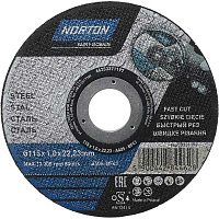 Круг отрезной по металлу Norton A60S 115x1,0x22,2 мм