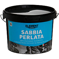 Декоративне покриття моделювальна Element Decor Sabbia Perlata 3 кг напівпрозорийперламутровий