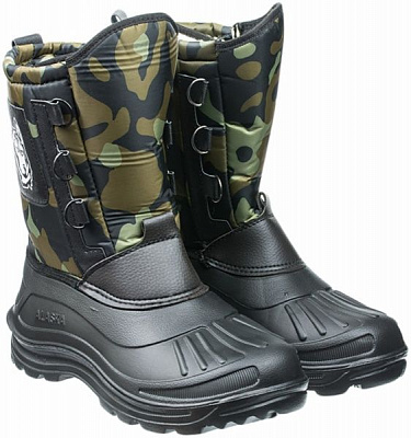 Берци Гофра Аляsка р.45 чорний із зеленими вставками