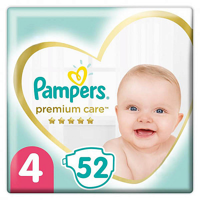 Подгузники Pampers Premium Care 4 Maxi 9-14 кг 52 шт.