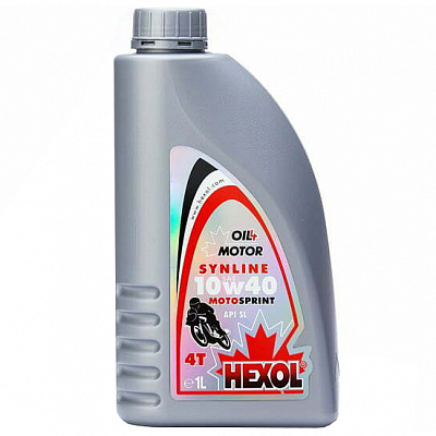 Моторное масло полусинтетическое Hexol 10W-40 1 л (HexolSynline4TMotoSprint10W401L)