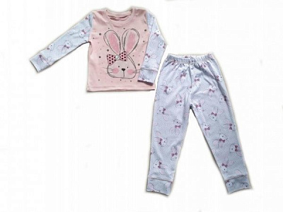 Пижама для девочек Маленькие люди №4 р.134-140 серый 