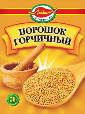 Приправа Горчичный порошок 50 г Любисток (4820076011719) 