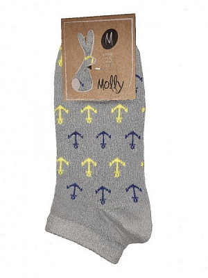 Носки Молли Якорь р. 29 серый 1 пар 