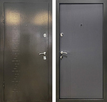 Двері вхідні Міністерство дверей КУ-Л3/262 бергамо антрацит 2050x960 мм праві