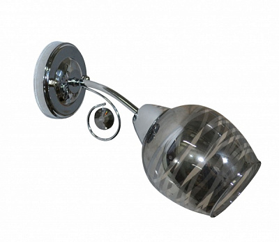 Бра Геотон K069-1А 1x60 Вт E27 хром/серый 48815 