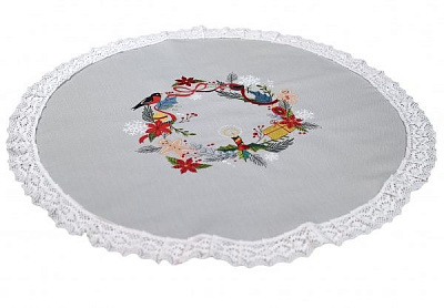 Серветка Різдвяна 351-19/00 d64 сірий Едельвіка