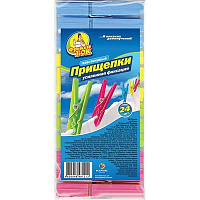 Прищіпки пластик 24 шт. Фрекен Бок