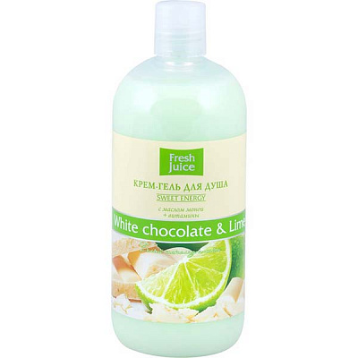 Крем-гель для душа Fresh Juice White chocolate and Lime 500 мл