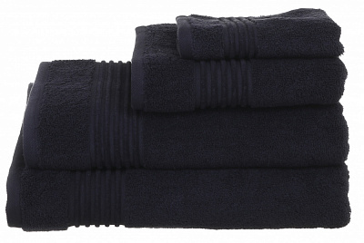 Рушник махровий Meda 50x90 см чорний La Nuit