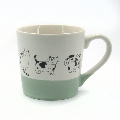 Чашка Milika Fawnera CatsGreen 390 мл M0520-B357-G3357B