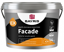 Краска фасадная акриловая Bayris Facade мат белая 14кг 