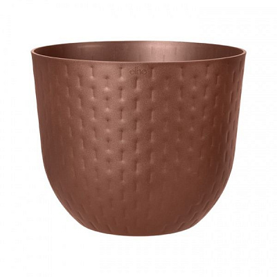 Кашпо пластикове Elho Fuente Grains (480226) круглий 12 л коричневий