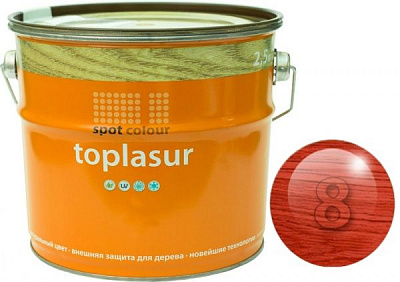 Лазурь Spot Colour Toplasur №8 махагон полуглянец 2,5 л