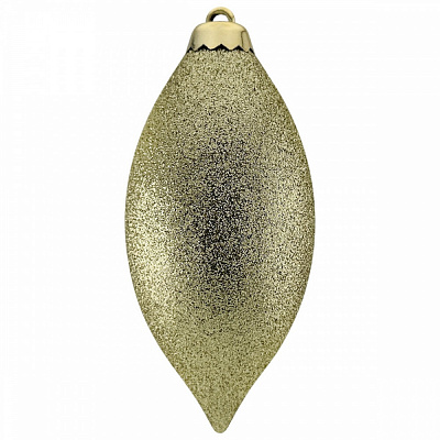 Ялинкова іграшка Овал малий 12 см золото
