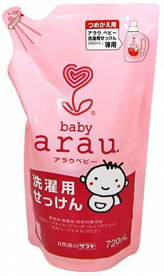 Гель для машинной и ручной стирки Arau Baby для детской одежды сменный блок 0,72 л