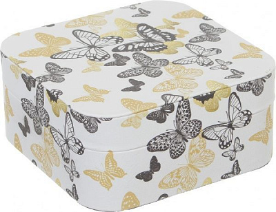 Шкатулка-книга Бабочка 13,5x13,5x6,5 см