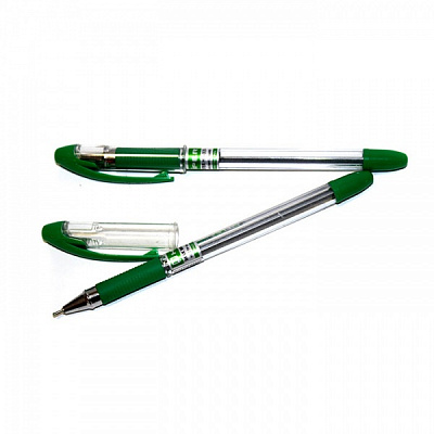Ручка масляная Hiper MAX WRITER НО-335 цвет зеленый 