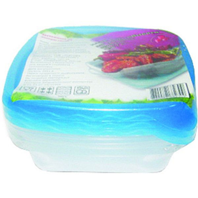 Набір ємностей для харчових продуктів Пластторг 82309 3x0.7 л