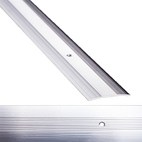 Поріжок алюмінієвий 1-А Лугалпроф профільований з отворами 3х40x900 мм срібло 