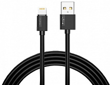 Кабель T-PHOX Lightning – USB 1,2 м чорний (T-L801 black) NETS 