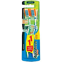 Зубна щітка Aquafresh Lizarb X-SILKY 1+1 середньої жорсткості 2 шт.