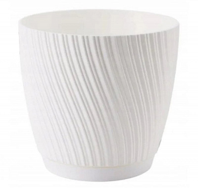 Горшок пластиковый Form Plastic Мика-15 круглый 1,75 л белый