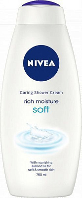 Крем-гель для душу Nivea Зволоження та догляд 750 мл