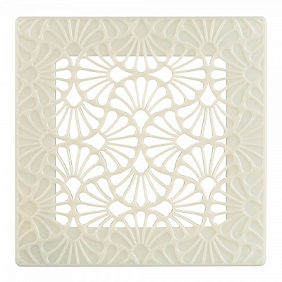 Решетка Вентс Арт-Деко Флора 200х200 ABC-пластик бежевый 