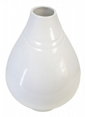 Ваза Пайрус глянець білий 28 см