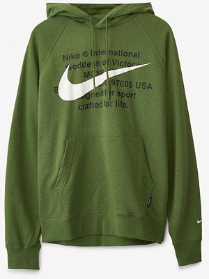 Джемпер Nike M NSW SWOOSH HOODIE PO FT CJ4863-326 р. M зелений