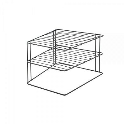 Полка угловая Metaltex 361302 25x25x19 см Palio Lava черный